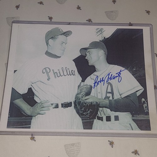 Robert "Bobby" Clayton Shantz Hand Signed 8x10 PHOTO Autograped FS 1952 AL MVP