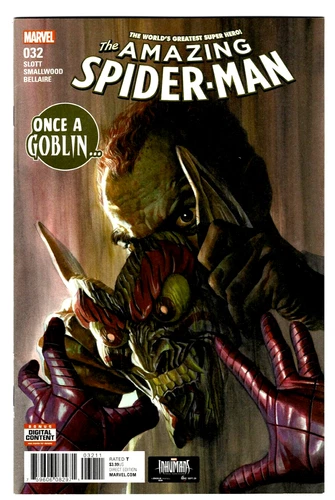 THE AMAZING SPIDER-MAN #032 in VF+ condition a 2017 Marvel comic ALEX ROSS cover