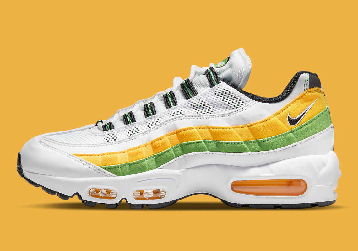 Кроссовки Nike Air Max 95 Essential Green Apple Tour Yellow DQ3429-100 мужские Новые