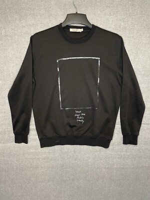 Kaney Yeah feel like Pablo really Leonine NY Streetwear Sweatshirt Sz S Black