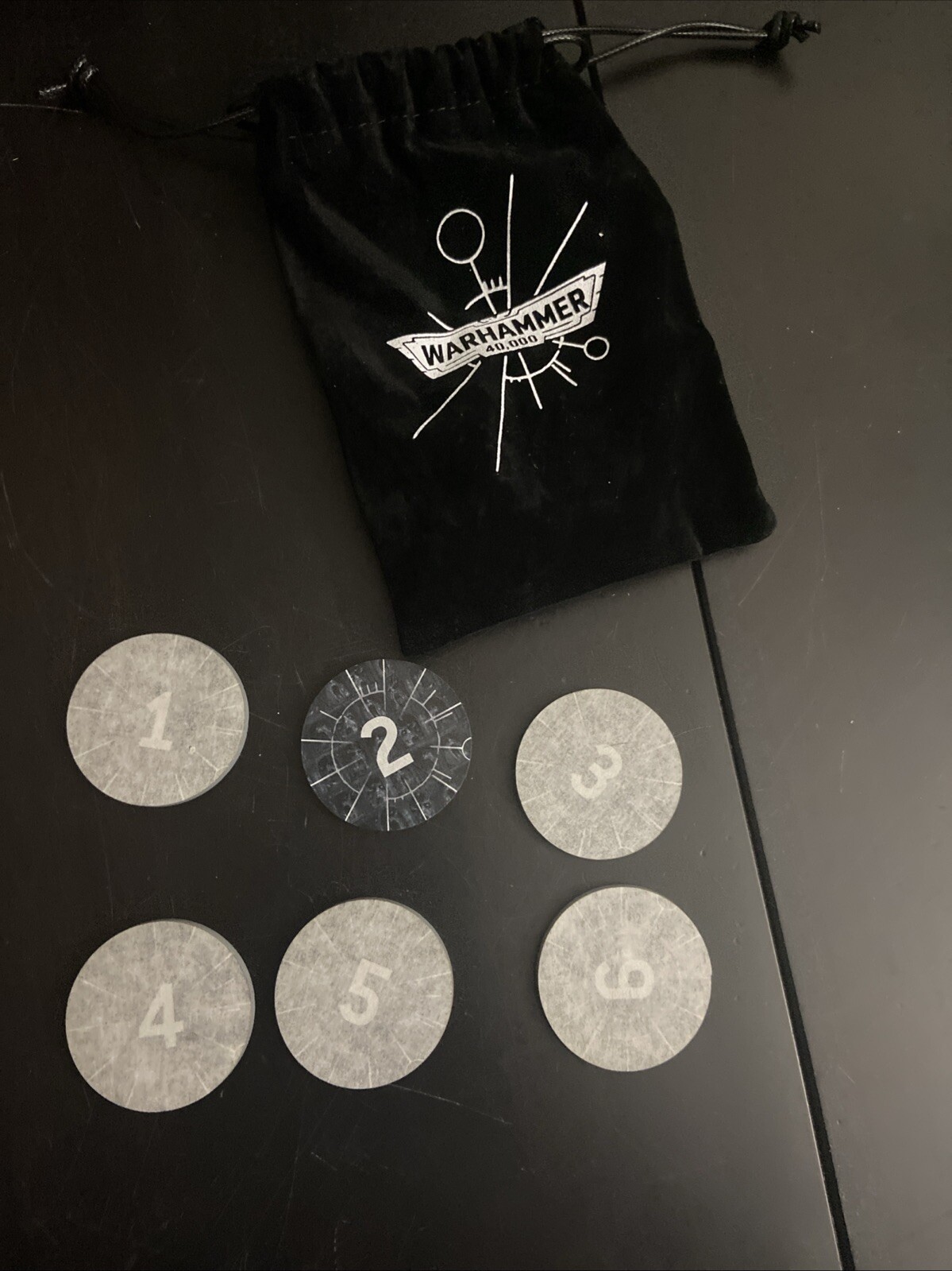 Indomitus Limited Edition Objectives and Dice Bag Warhammer 40k Tokens Promo OOP