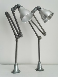industrial anglepoise lamp