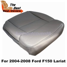 Driver Bottom Seat Cover For 2004 2005 2006 2007 08 Ford F150 Vinyl Leather Gray Driver Bottom Seat Cover For 2004 2005 2006 2007 08 Ford F150 Vinyl Leather Gray
