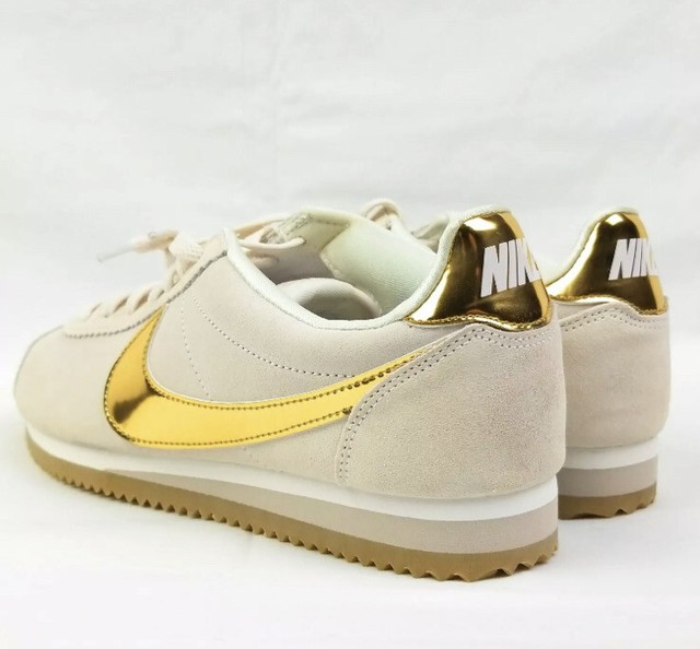 nike cortez beige gold