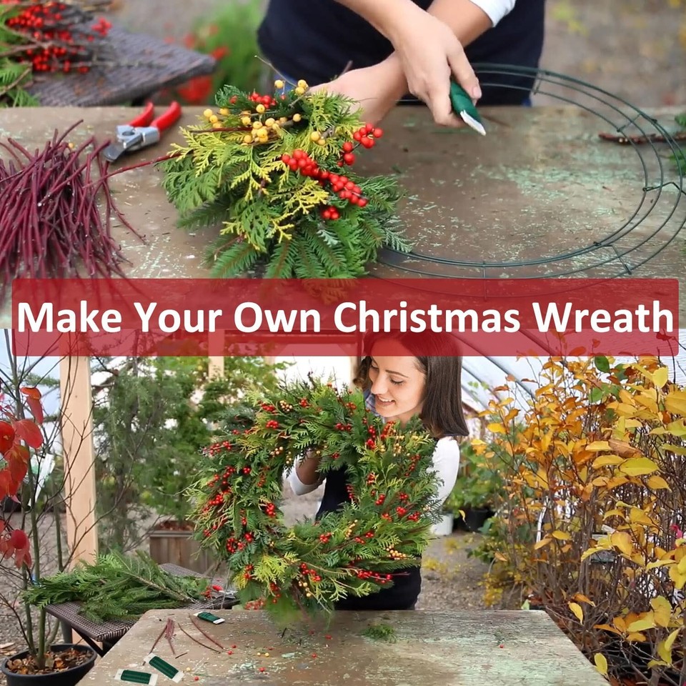 Green Floral Wire,Christmas Wire Wreath Wire 3 Pack 118 Yards 22 Gauge