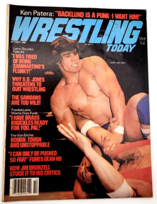 WRESTLING TODAY OCT 1980 KERRY VON ERICH LARRY THE SAMOANS S.D. JONES DORY FUNK