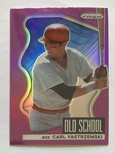 2022 Panini Prizm #OS-8 Carl Yastrzemski Old School Purple Prizm - Red Sox