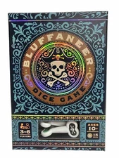 Bluffaneer Dice Game Pirates Treasure Bone Dice Strategy Ages 10+ Teens Adults