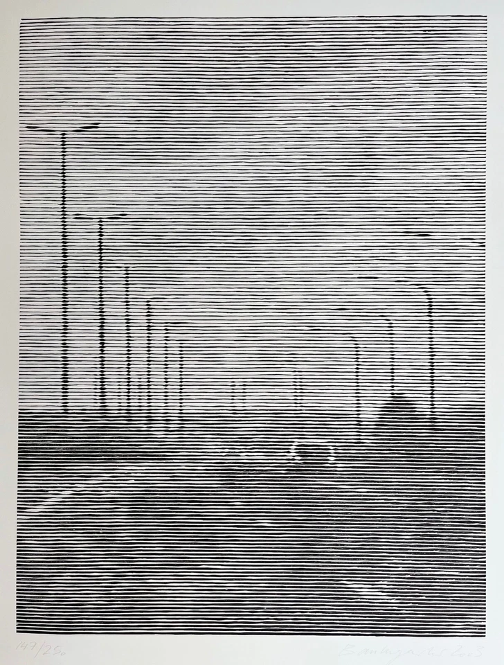 Christiane Baumgartner - Signierter numm. Original Holzschnitt - Ausfallstraße - Bild 2 von 4