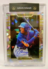 RONNY MAURICIO AUTO CRACKED ICE BASEBALL SUPER GLOW 1ST EVER 2023