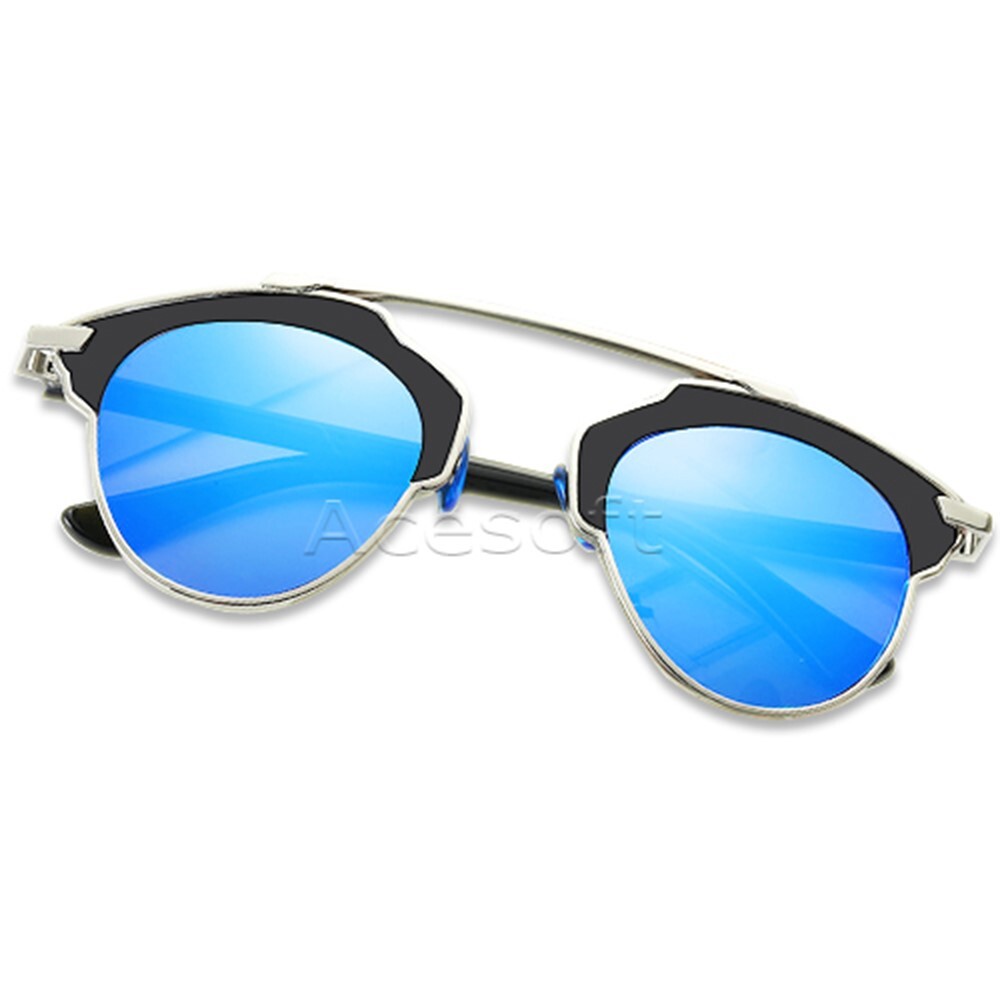 Polarized Cat Eye Sunglasses UV400 Mirrored Lens Womens Fashion Eyewear-image