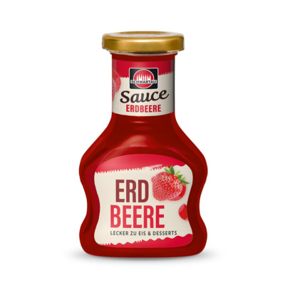 Schwartau Dessert Sauce: STRAWBERRY -1ct. - Made in Germany- FREE SHIPPING