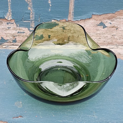 Vintage Anchor Hocking Green Chip and Dip Set w/o stacking bracket - Picture 9 of 18