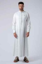 Al Ameer Lawung Mens Thobe Jubba Arab Islamic Long Dress Muslim Dishdasha AA2424