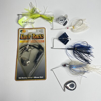 Strike King Buzz Bait Uncle Buck's Spinner Fishing Crane Swivel Lot