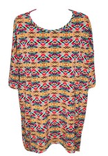 LulaRoe Size M Bright Geometric Multicolor Simply Comfortable Boho Chic Dress