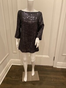 midnight blue sequin top