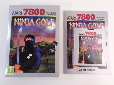 2024 Ninja Golf Atari 7800 Video Game - Complete (Played Once)