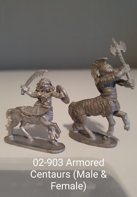 Ral Partha - 02-903 - Armored Centaurs (Male & Female)