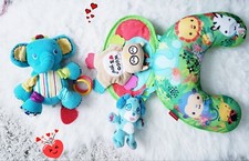 Baby Plush Toy Elephant With Tummy Wedge Time Fisher-Price Toys