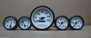 A 5 Details about   Willys MB Jeep Ford GPW CJ Speedometer  Temp Oil Fuel  Ampere Gauge Kit