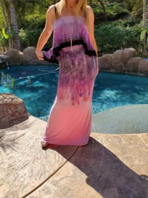 knee length dresses for ladies Vintage Mauve Chiffon V-Neck Bridesmaid Dress A-Line Floor-Length main image 0