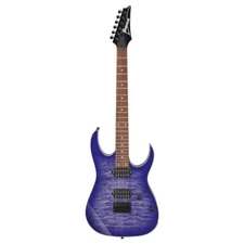 Ibanez RG421QMCBB RG Standard 6 String Electric Guitar (Cerulean Blue Burst)