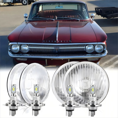 4pc 5.75'' 5 3/4 Round Led Hi/Lo Beam Headlights For Cutlass 1962-1973