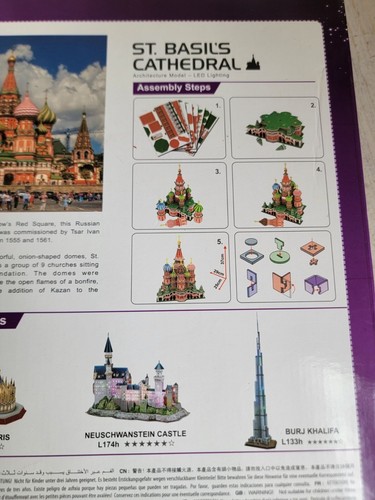 Cubic fun led Saint basil's cathedral architectural model - Picture 10 of 11