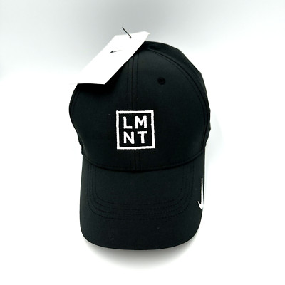 Nike LMNT Stay Salty Hat New With Tags Dry-Fit Club Cap Black Polyester/Spandex