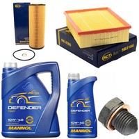 MotoröL Filter Set 10W-40 6 Liter + ÖLablassschraube FüR Audi A4 2.5 TDI 163 PS