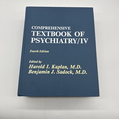 Comprehensive Textbook Of Psychiatry Iv 4 Kaplan Sadock 1d6 | eBay