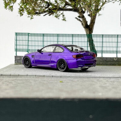 Fine model 1/64 Scale BMW M3 Coupe E92 Purple Diecast Car Model