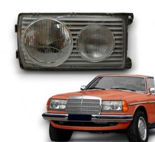 Komplett Scheinwerfer für Mercedes w123 Ochsenauge original E1 Links wie neu Komplett Scheinwerfer für Mercedes w123 Ochsenauge original E1 Links wie neu
