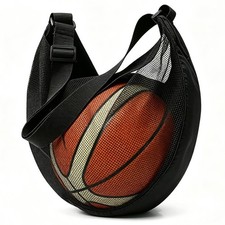 Mesh Sling Ball Bag, Portable Storage Net Bag...