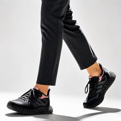 Adidas 4DFWD Womens 8.5 Black Pink 4D Running Shoes Sneakers