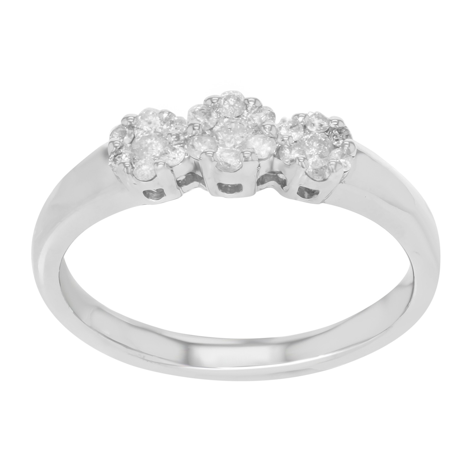 Rachel Koen Diamond Wedding Band 14k White Gold 0.29 Cttw Size 7.25