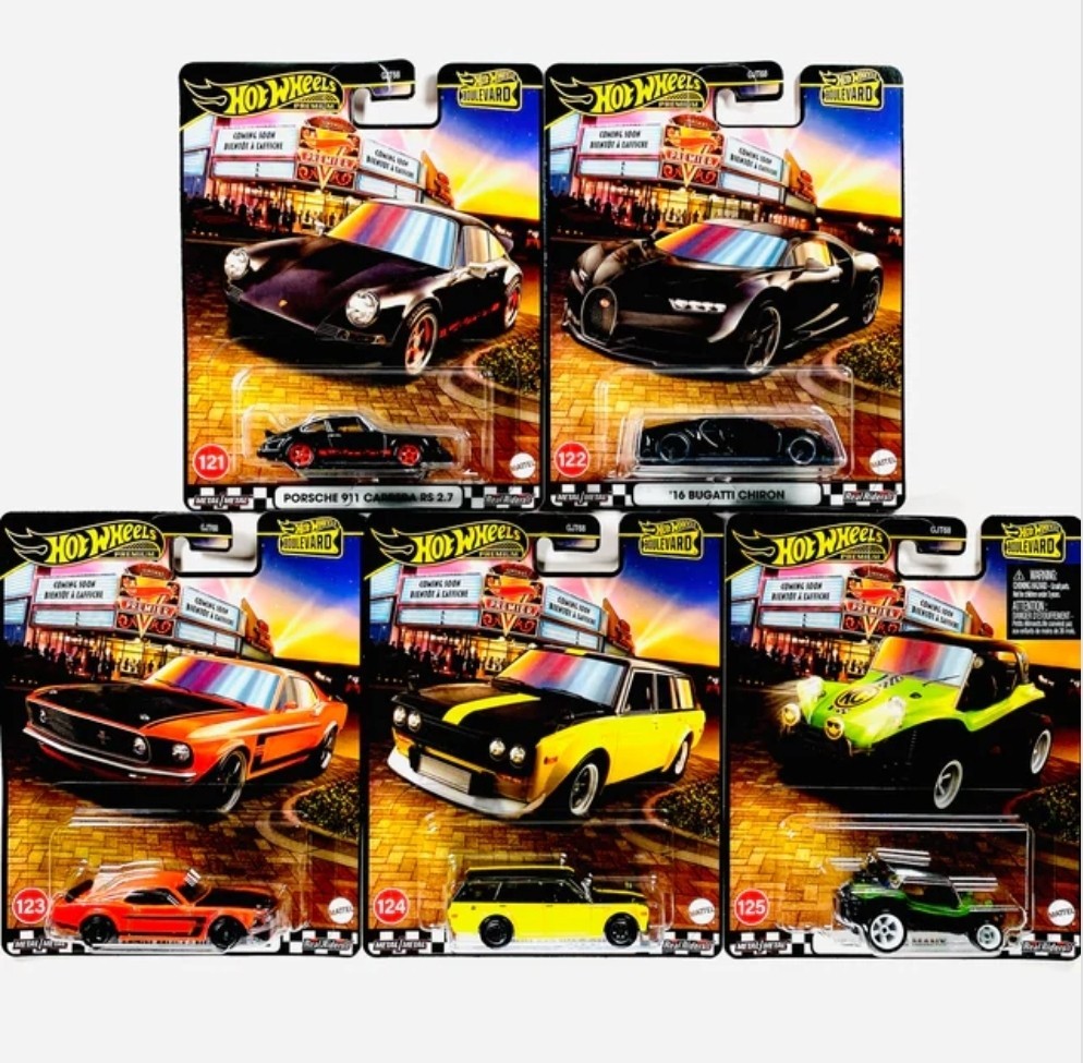 Hot Wheels BOULEVARDミニカーセット 12台 Hot Wheels 2025 Boulevard Complete Set Of 5 #121-125 | eBay