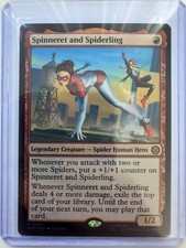 Spinneret and Spiderling #0094 FOIL Marvel's Spider-Man NM ENG MTG