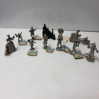 Vintage RARE Wizard of Oz Pewter 1997-98 Comstock Collection 12 Piece Set