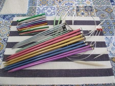 Knitting Needles and Crochet Hooks Lot