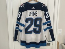 Authentic Adidas Winnipeg Jets Patrik Laine White Jersey Size 50 Medium