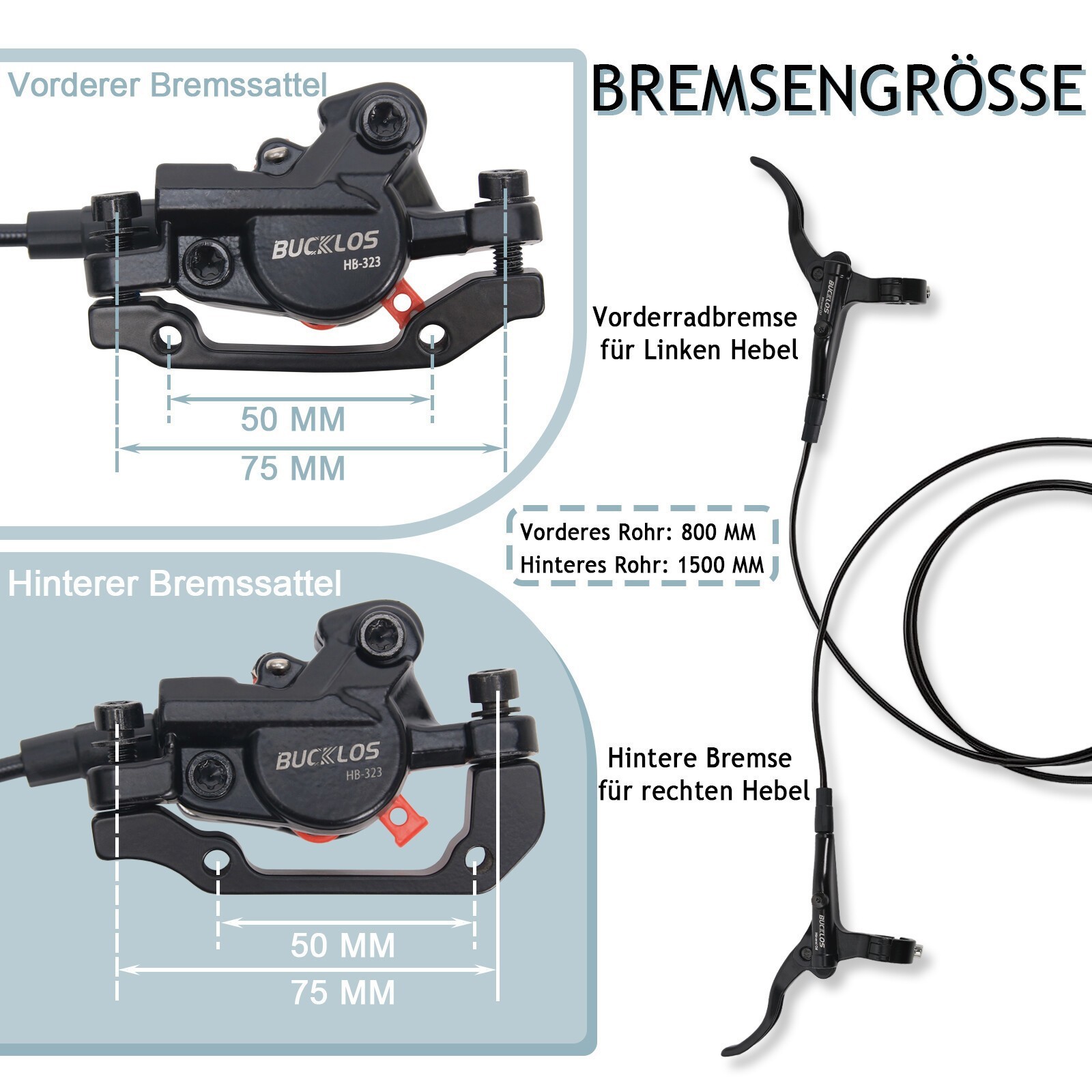 Coppia set freni a disco idraulici MTB bicicletta adattatore freno anteriore posteriore DE foto 4