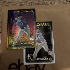 2024 Topps Series 2 - Tyler Cropley #612 (RC) foil board and base combo! Royals!