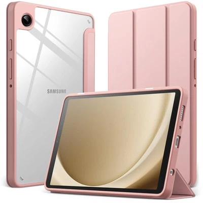 JETech Case for Samsung Galaxy Tab A9 8.7-Inch, Clear Transparent (Rose Gold)