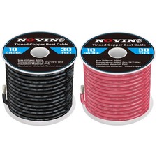 10 Gauge Marine Wire 10 AWG Grade Include 10 10 Gauge, Red, Black