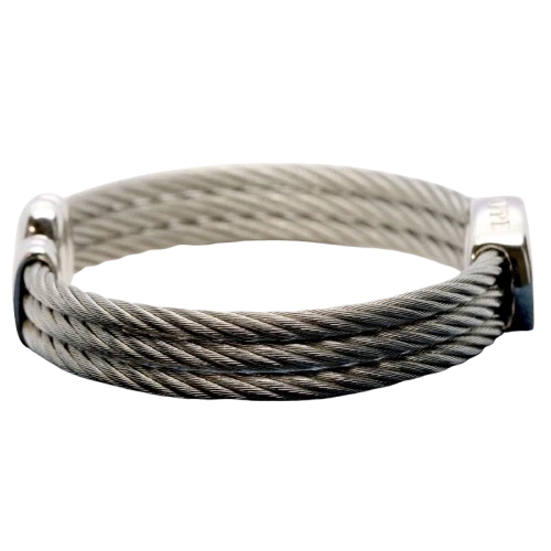 Philippe Charriol Brazalete Alambre Pulsera Tono Plata Mujer Joyería Sin Caja  Foto 3 de 4