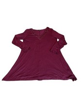 Express Maroon Lace Trim Dress 