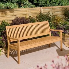 Rowlinson Farnham Three Seater 1.5M Hardwood Bench