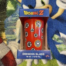 Vaso de beber Dragon Ball Z 16 oz símbolos Goku nuevo Just Funky DBZ